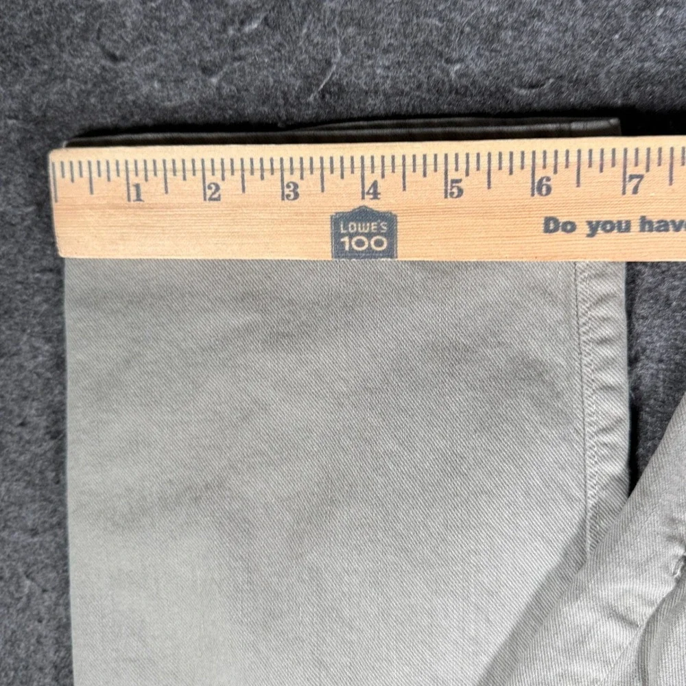 J. Crew 484 Slim Fit Pants Mens 33x34 Sage Green Cotton Stretch Button Fly 13156
